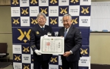 弊社での消防訓練で消防局より感謝状をいただきました